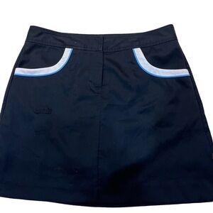 IZOD XFG Black Stretch Golf Skort with Pockets & Tee Holder Sz 2